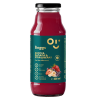 Napój Beggs BIO Aronia, Jabłko, Banan i Truskawka (300 ml)