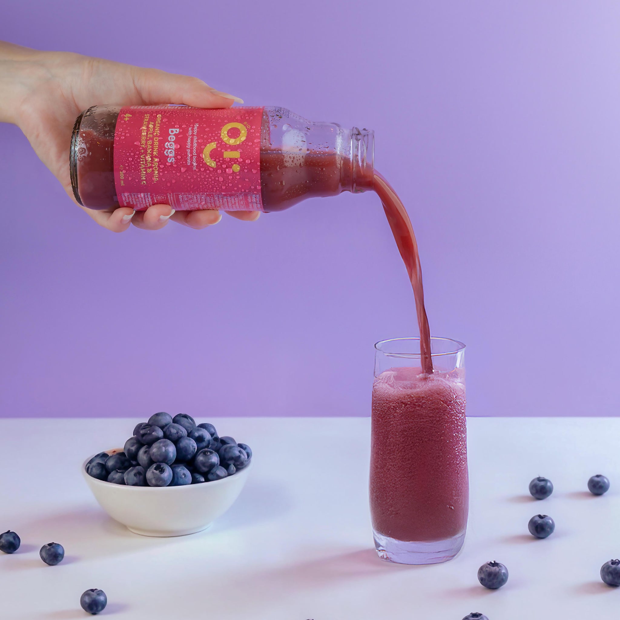 Beggs BIO Aronia-, Apfel-, Bananen- und Erdbeergetränk (300 ml)