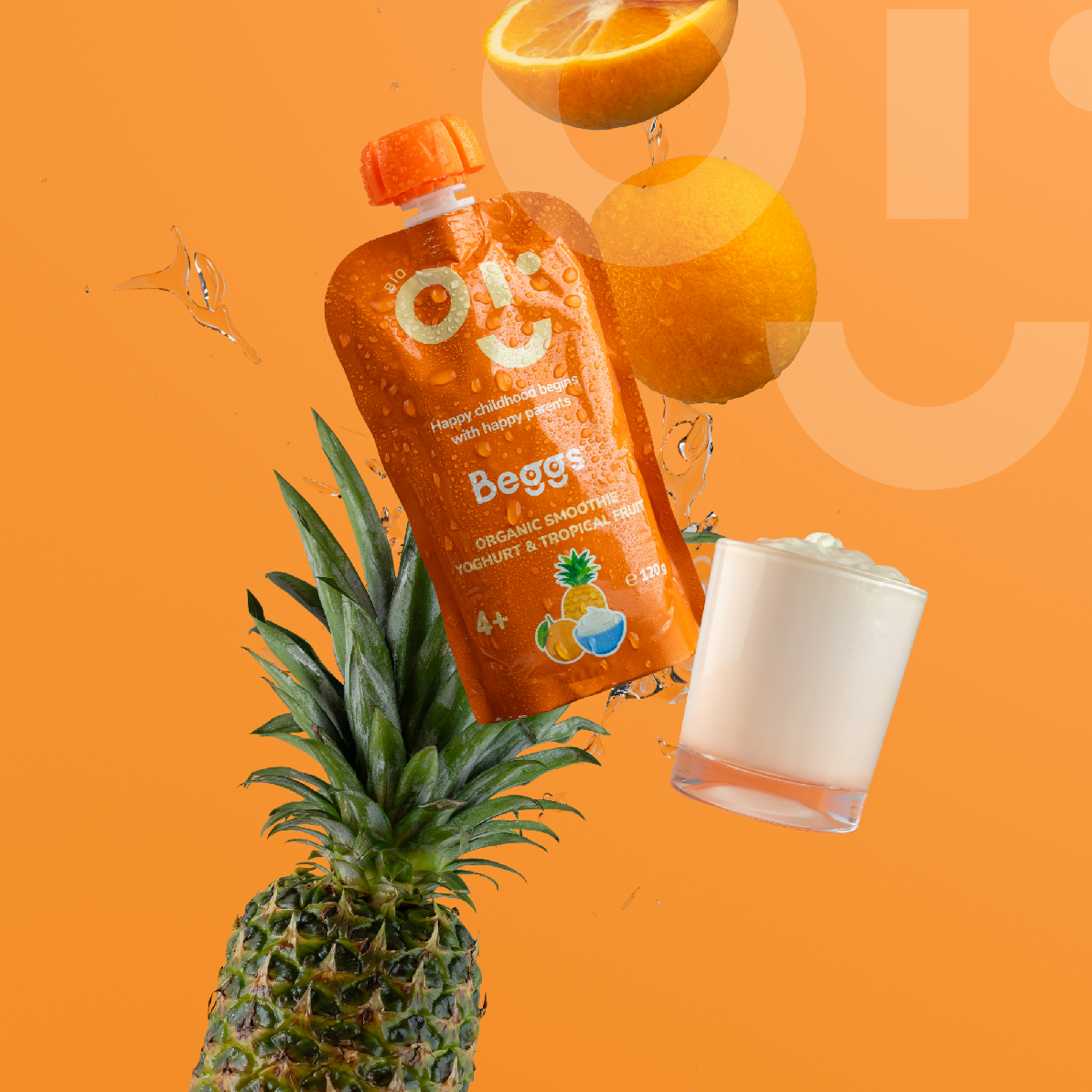 Beggs BIO Smoothie s jogurtem a tropickým ovocem (120 g)