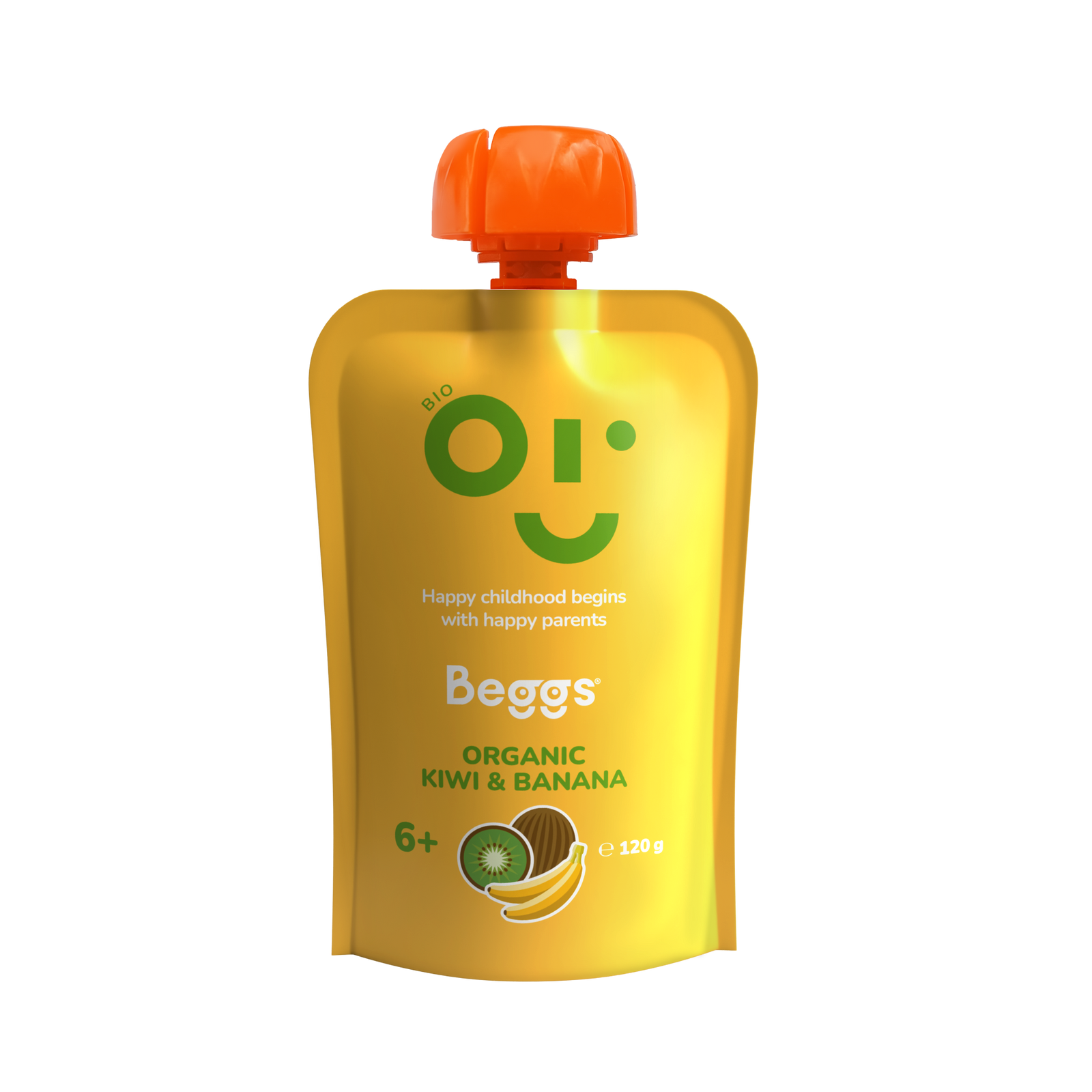 Beggs BIO Kiwi a banán (120 g)