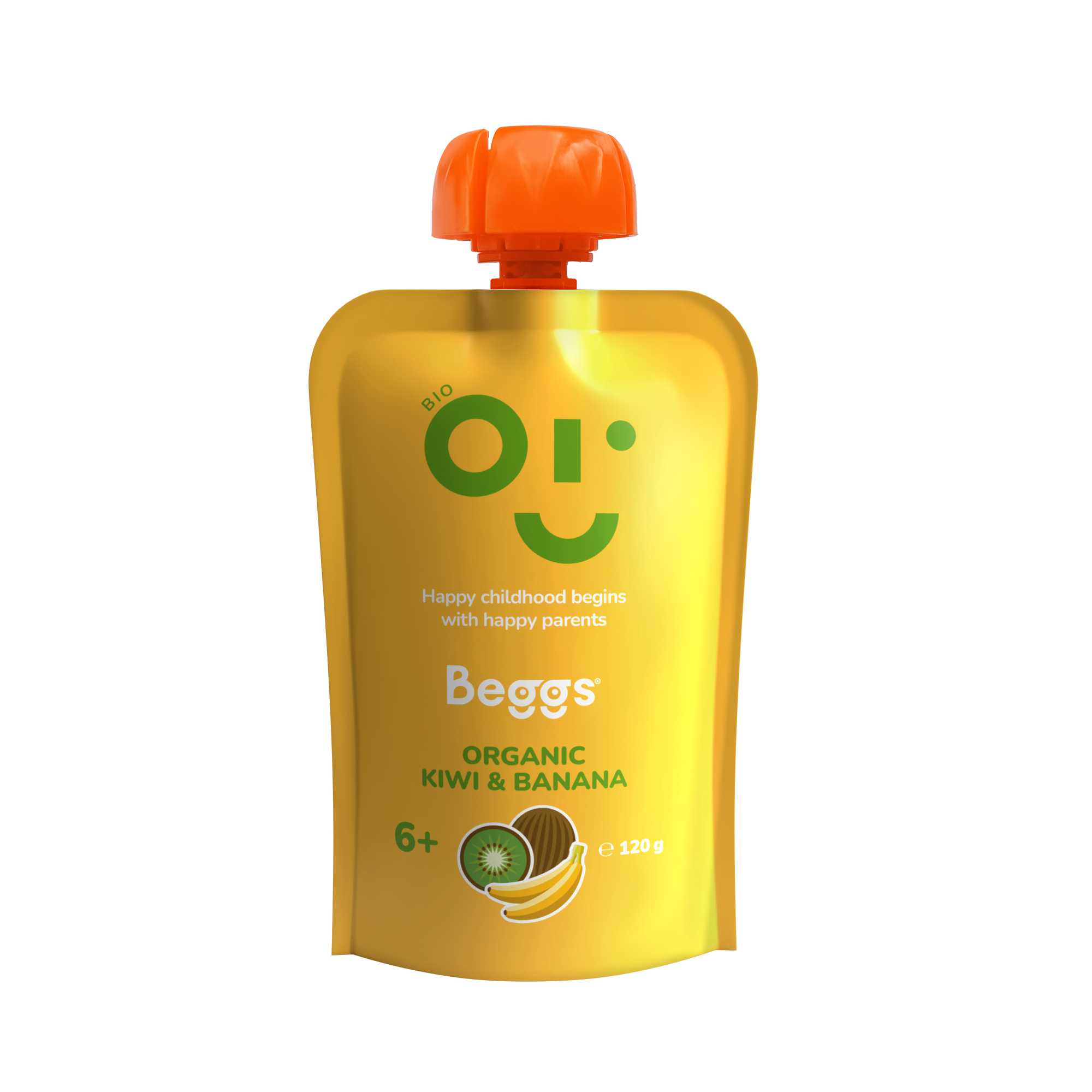 Beggs BIO Kiwi a banán (120 g)