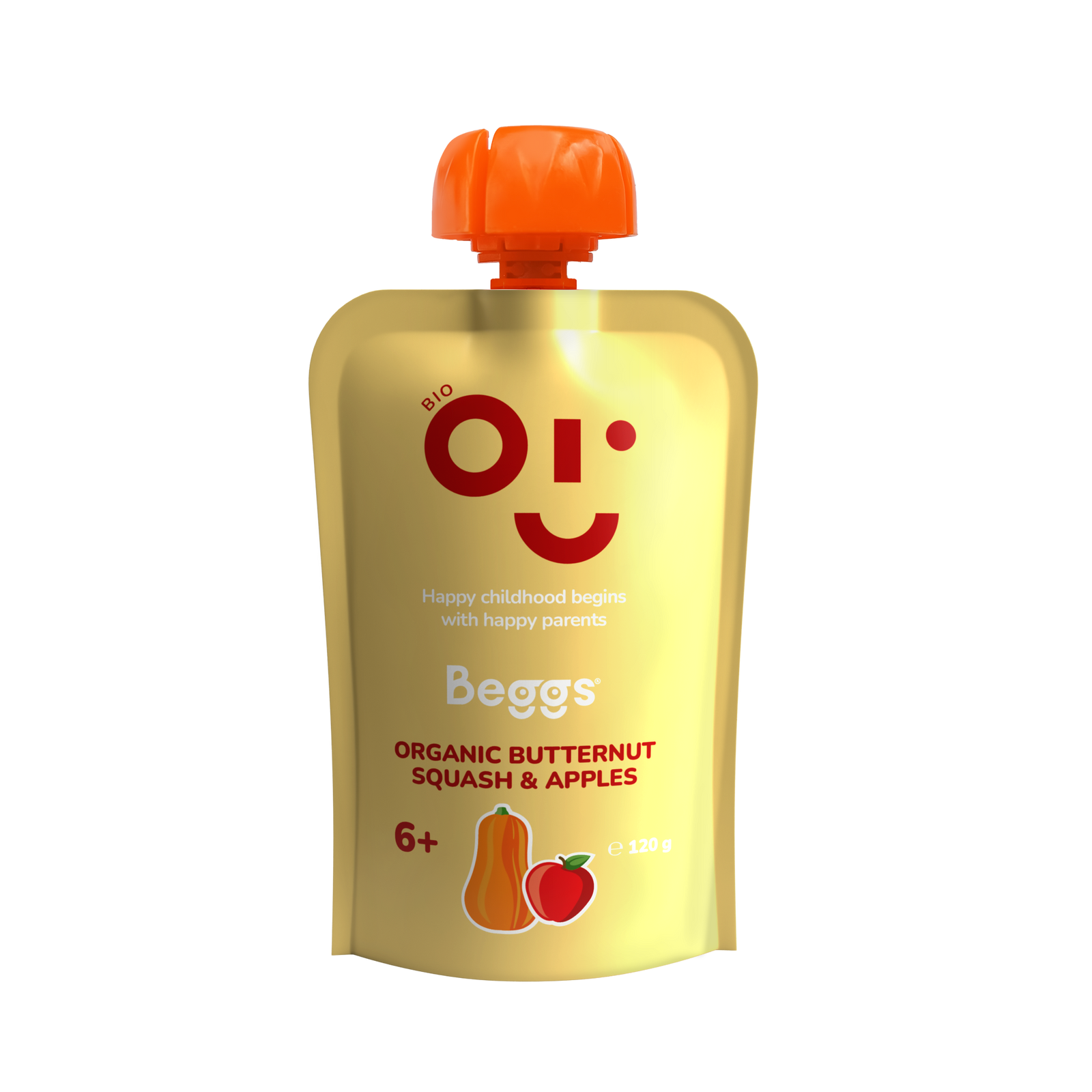 Beggs BIO Butternut-Kürbis und Äpfel (120 g)