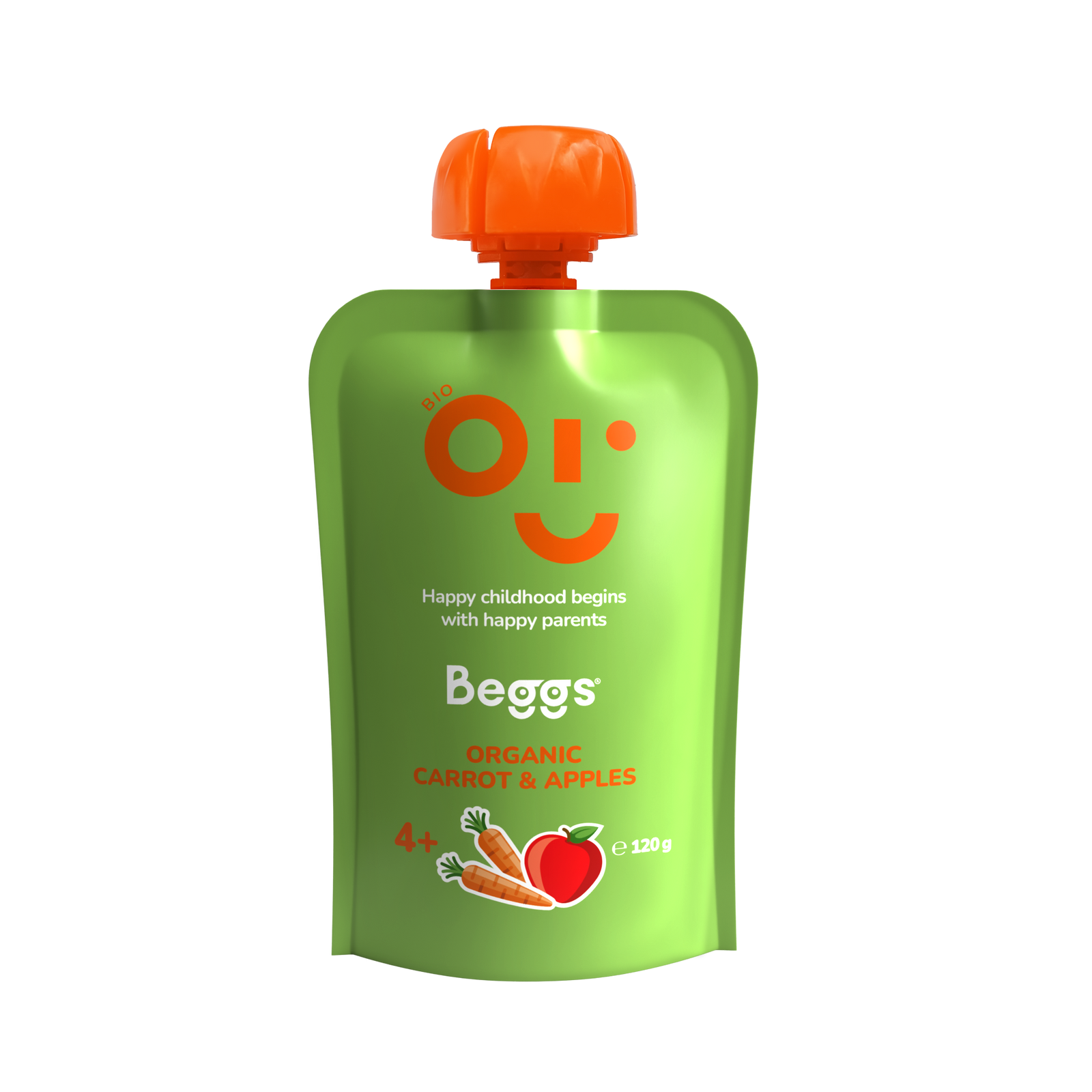 Beggs BIO Mrkva a jablká (120 g)