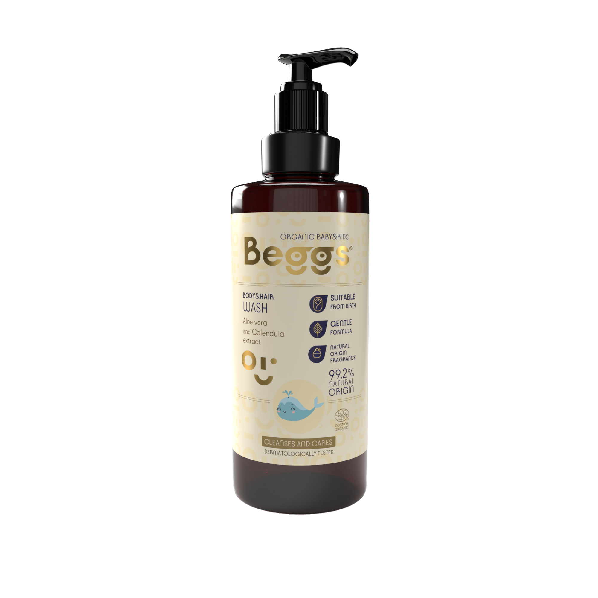 Beggs Dětský sprchový gel na tělo i vlasy (200 ml)