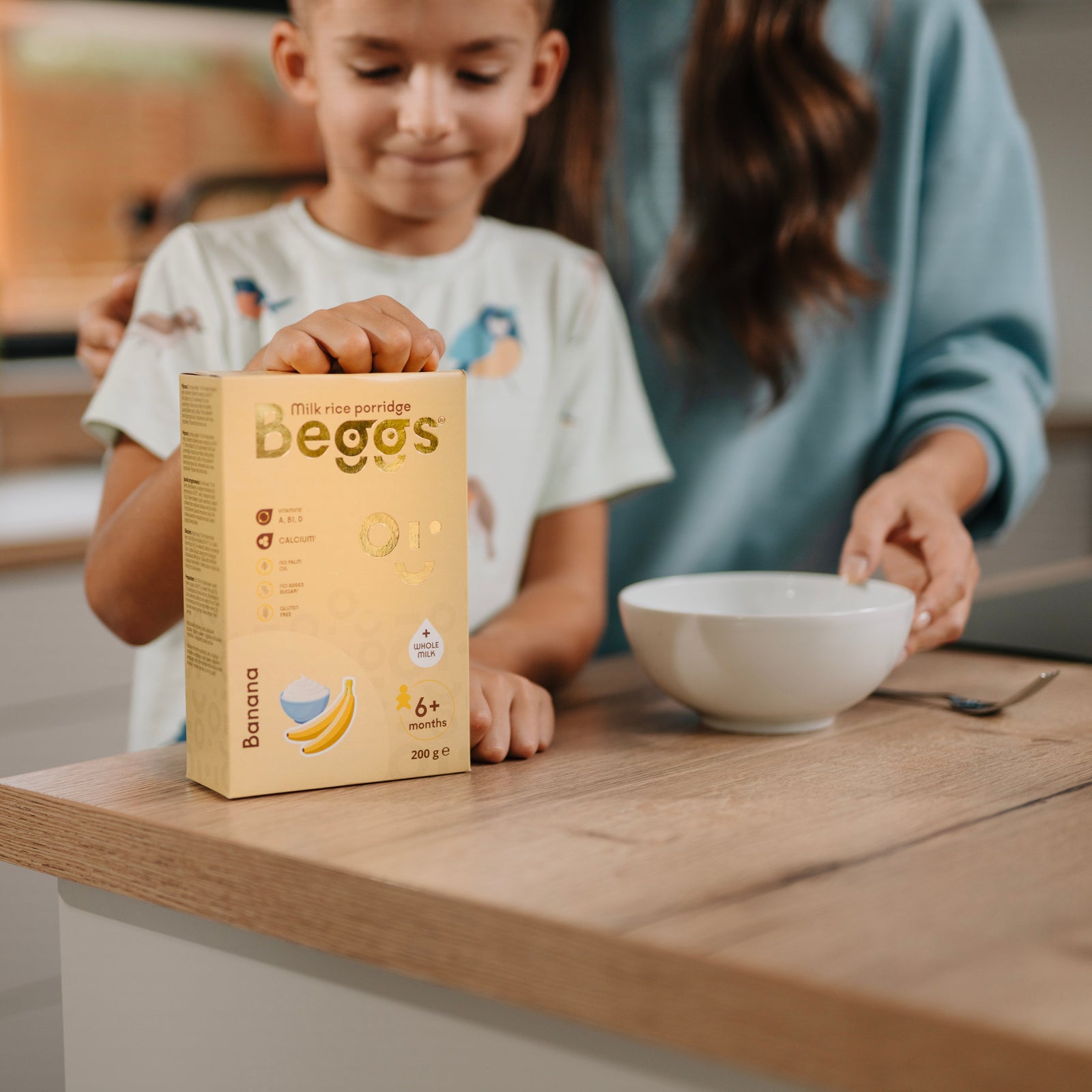 Beggs Mliečna ryžová kaša banánová (200 g)