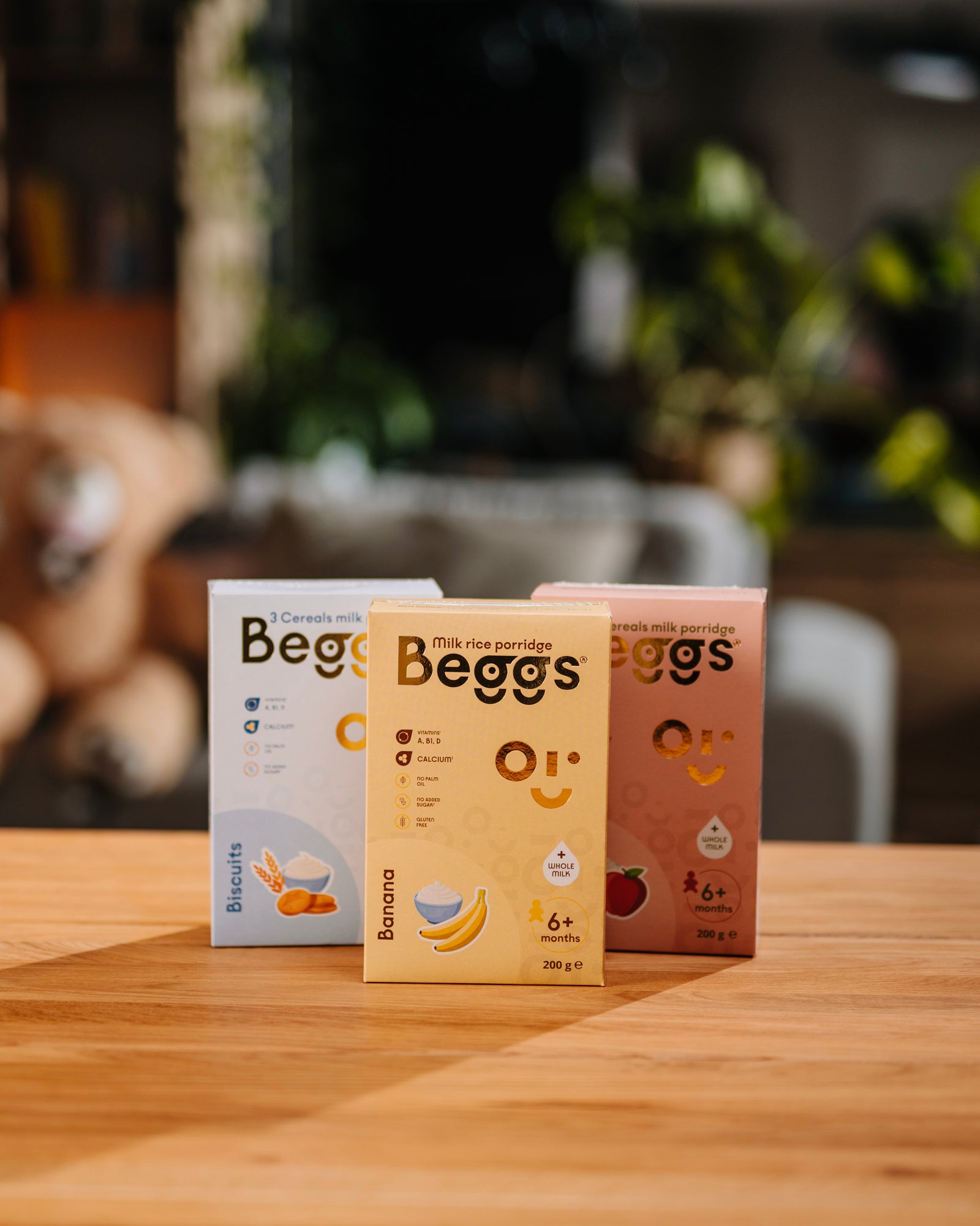 Beggs Mix kašou s plnotučným mliekom, 600 g (3x 200 g)