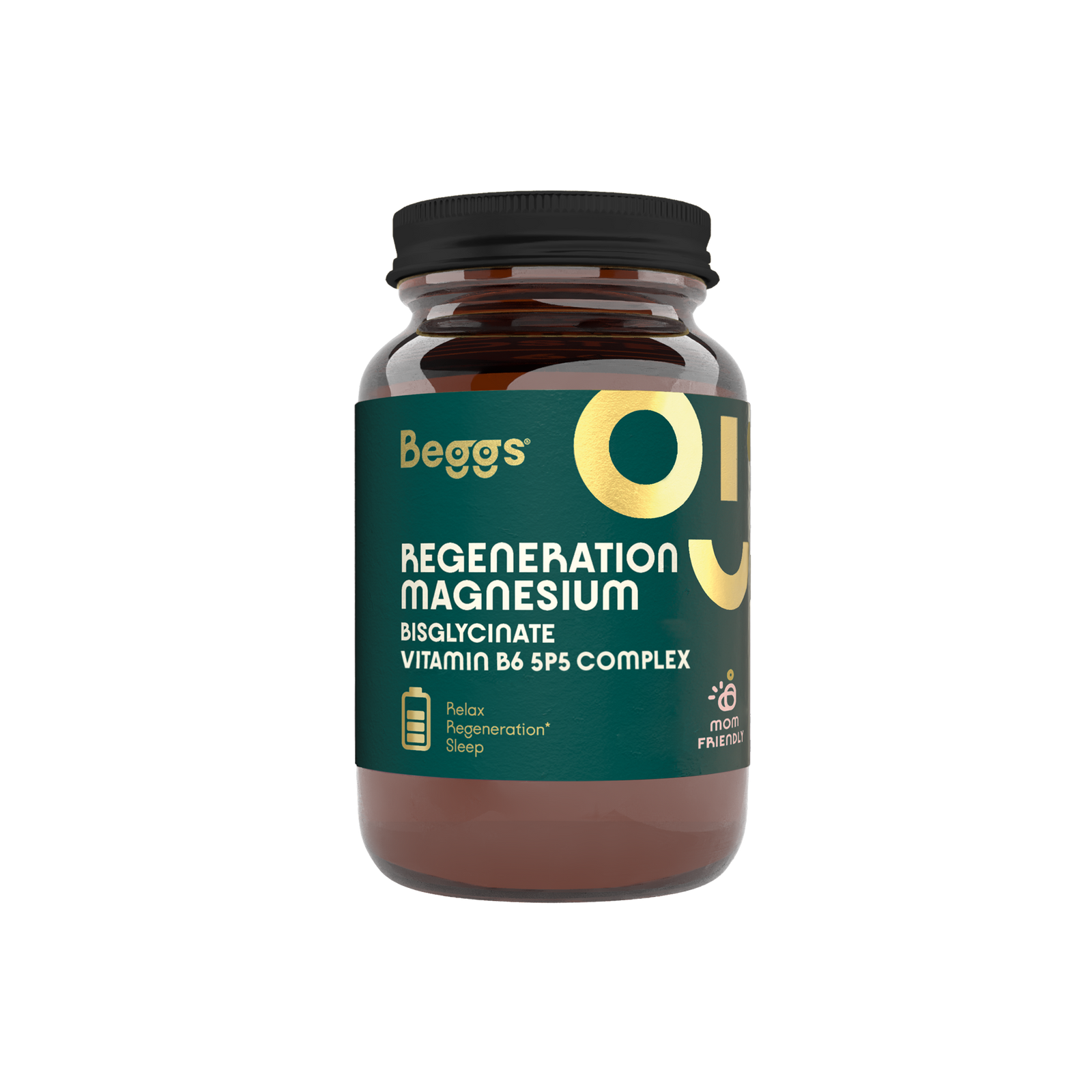 Beggs Magnesium bisglycinate + vitamín B6 P5P Complex (30 cps.)