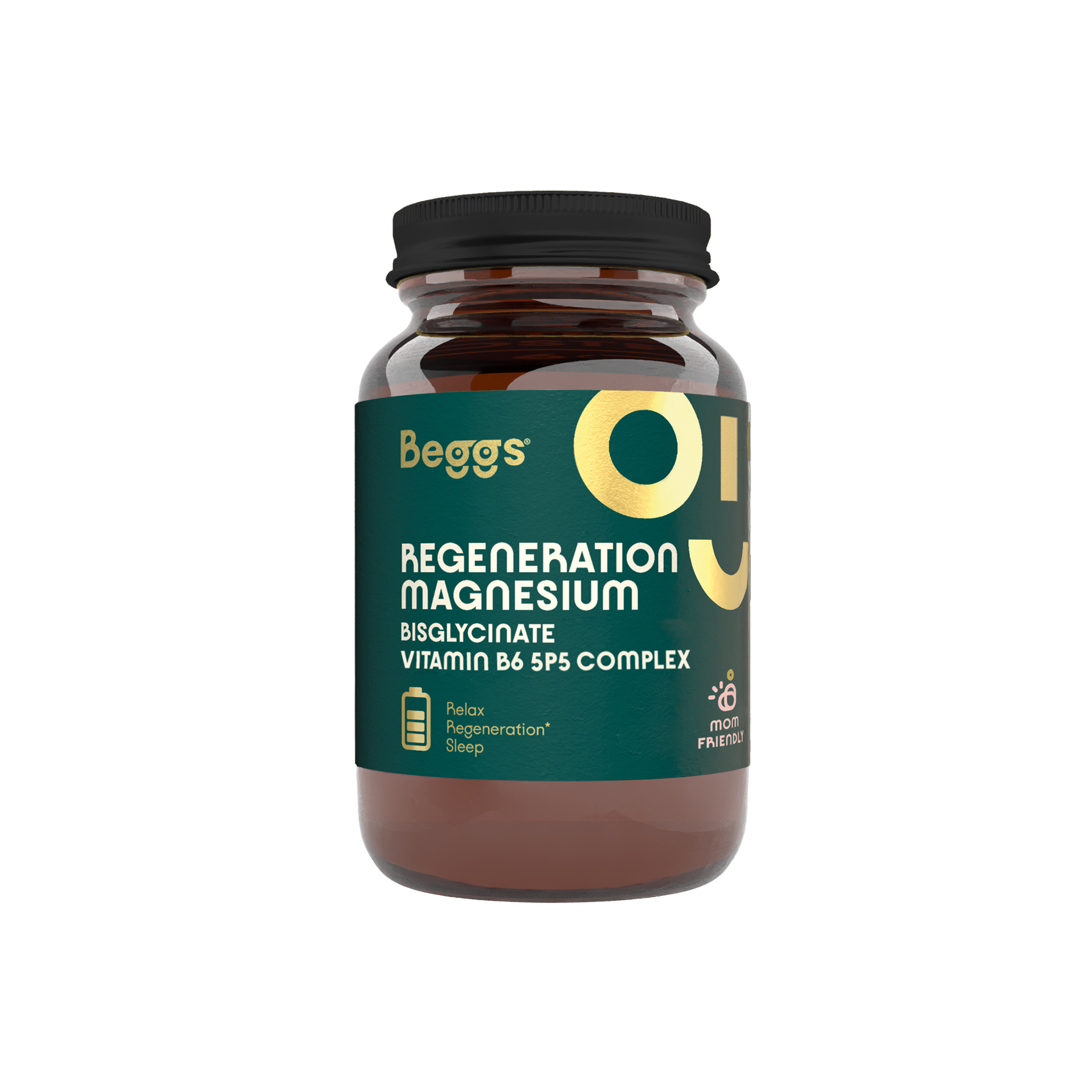 Beggs Magnesium bisglycinate + vitamin B6 P5P Complex (30 cps.)