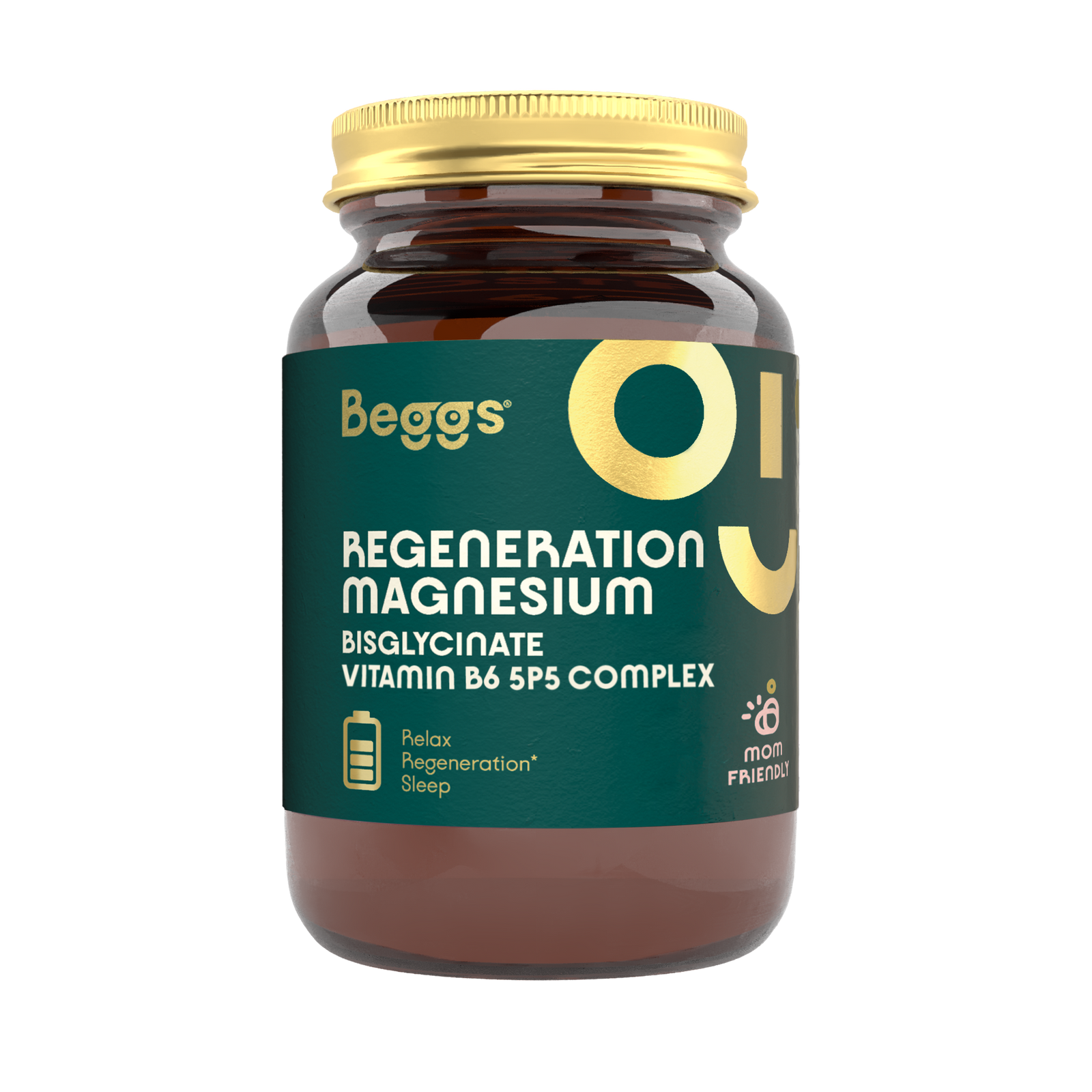 Beggs Magnesium bisglycinate + vitamín B6 P5P Complex (60 cps.)