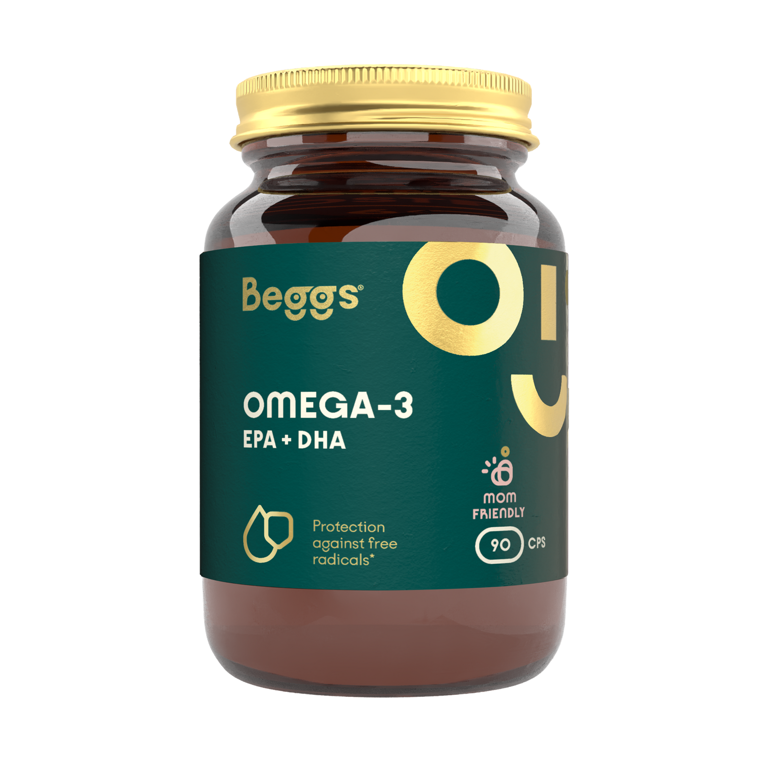 Beggs Omega-3, EPA + DHA (90 cps.)