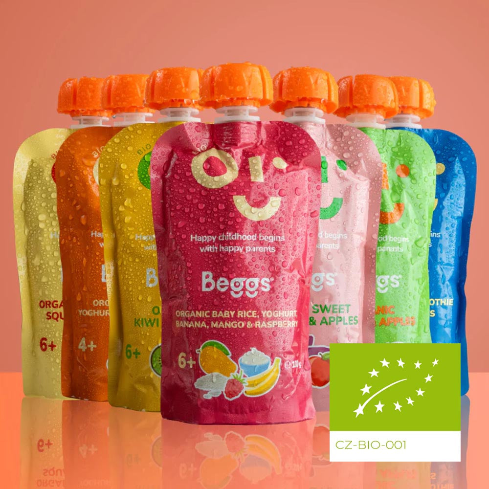Beggs BIO Kiwi a banán (120 g)