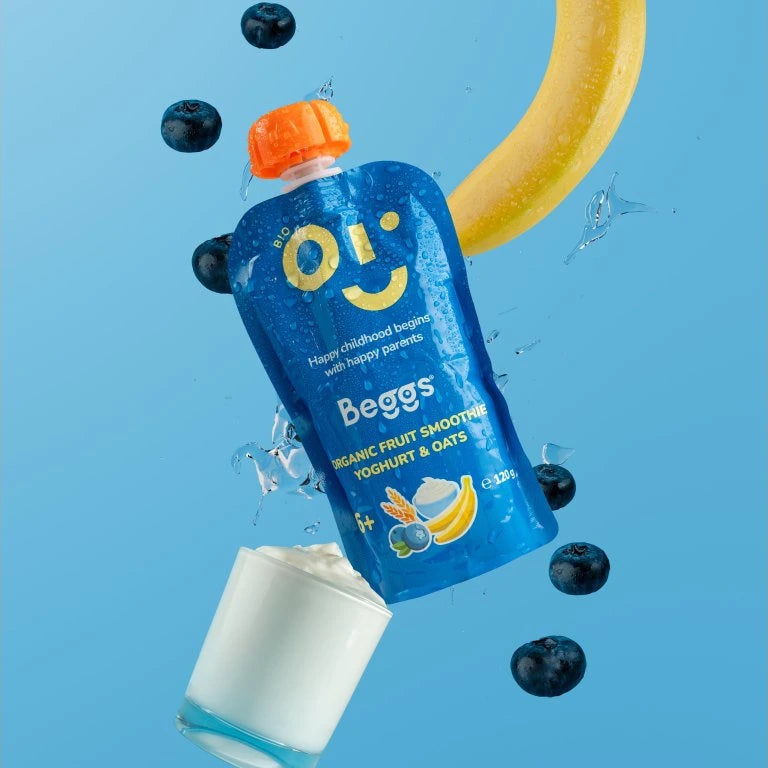 Beggs BIO Smoothie s ovocem, jogurtem a ovesnými vločkami (120 g)