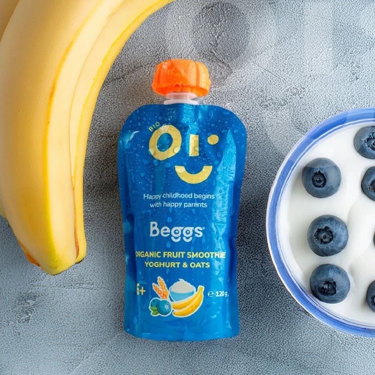 Beggs BIO Smoothie s ovocem, jogurtem a ovesnými vločkami (120 g)