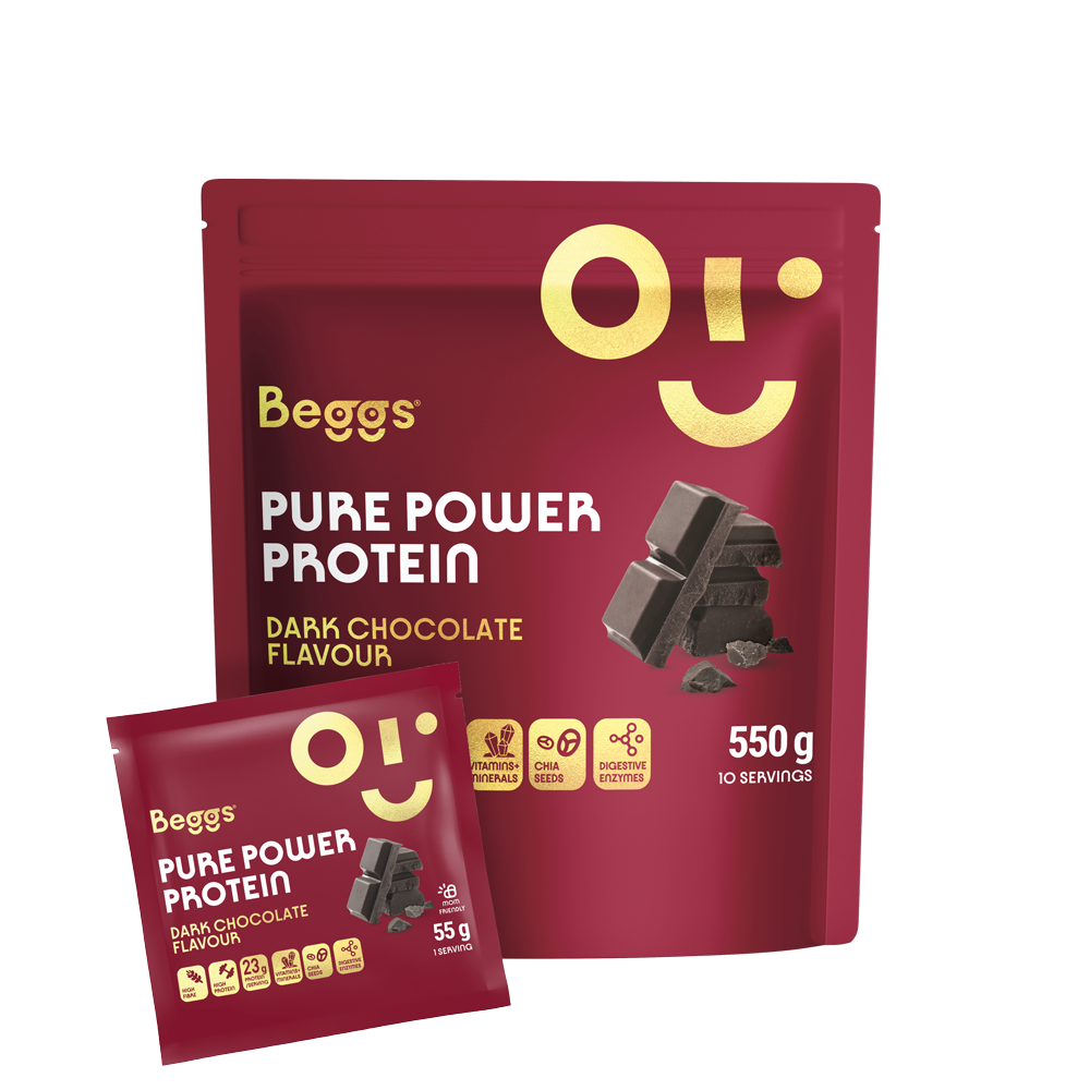 Beggs Pure Power Protein Dark Chocolate (55 g)