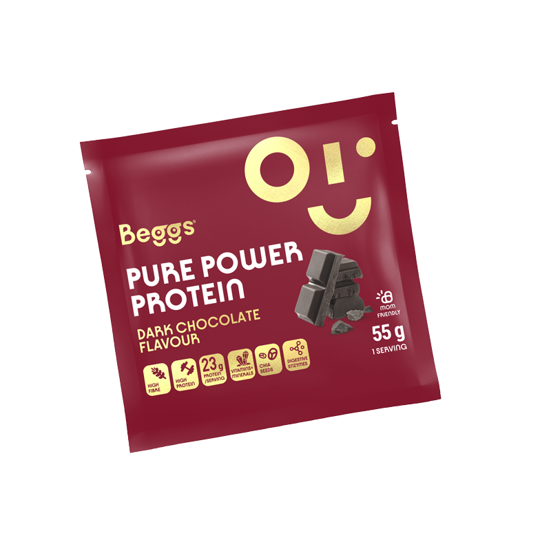Beggs Pure Power Protein Dark Chocolate (55 g)