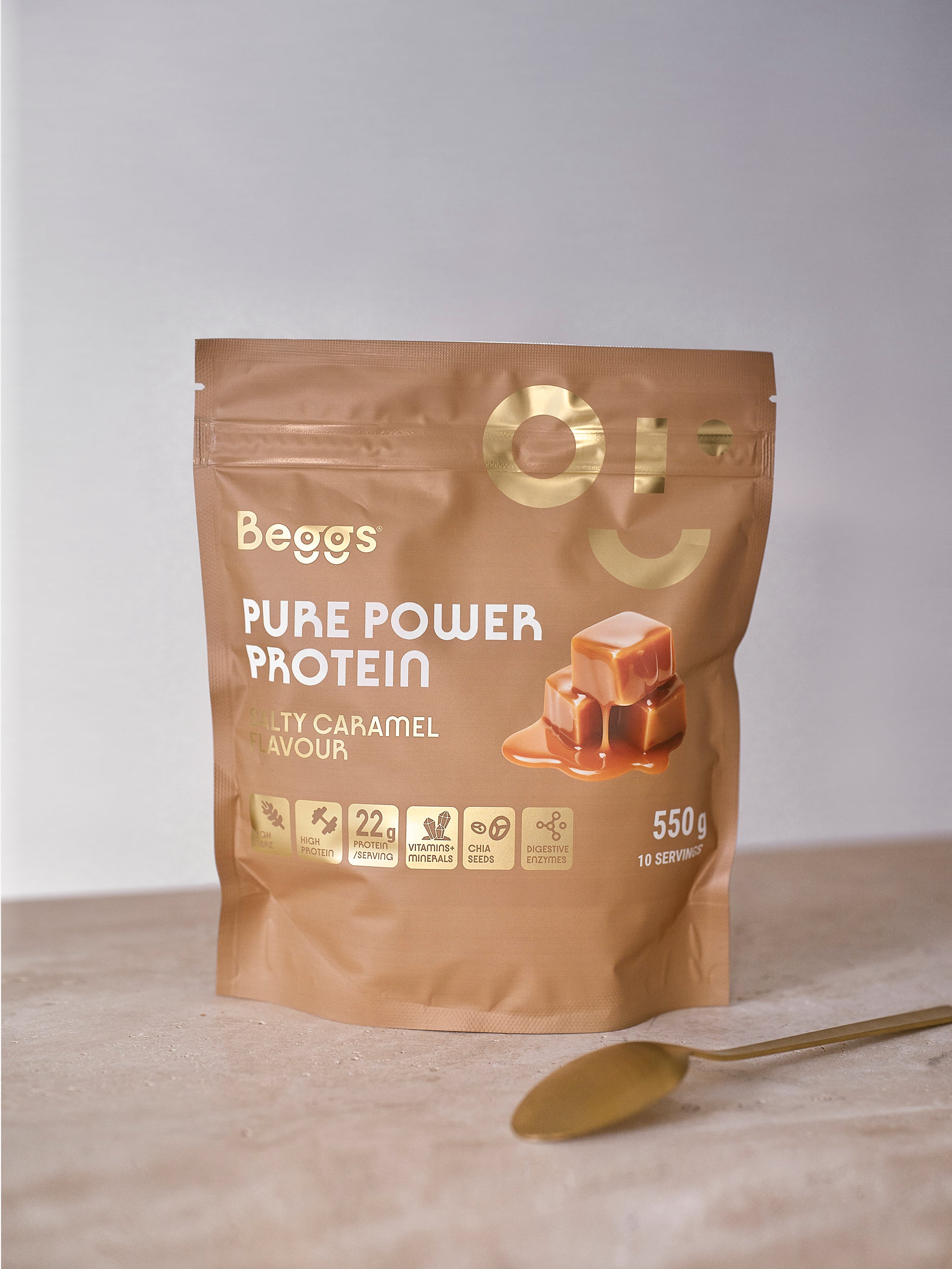 Beggs Pure Power Protein Salty Caramel (550 g)