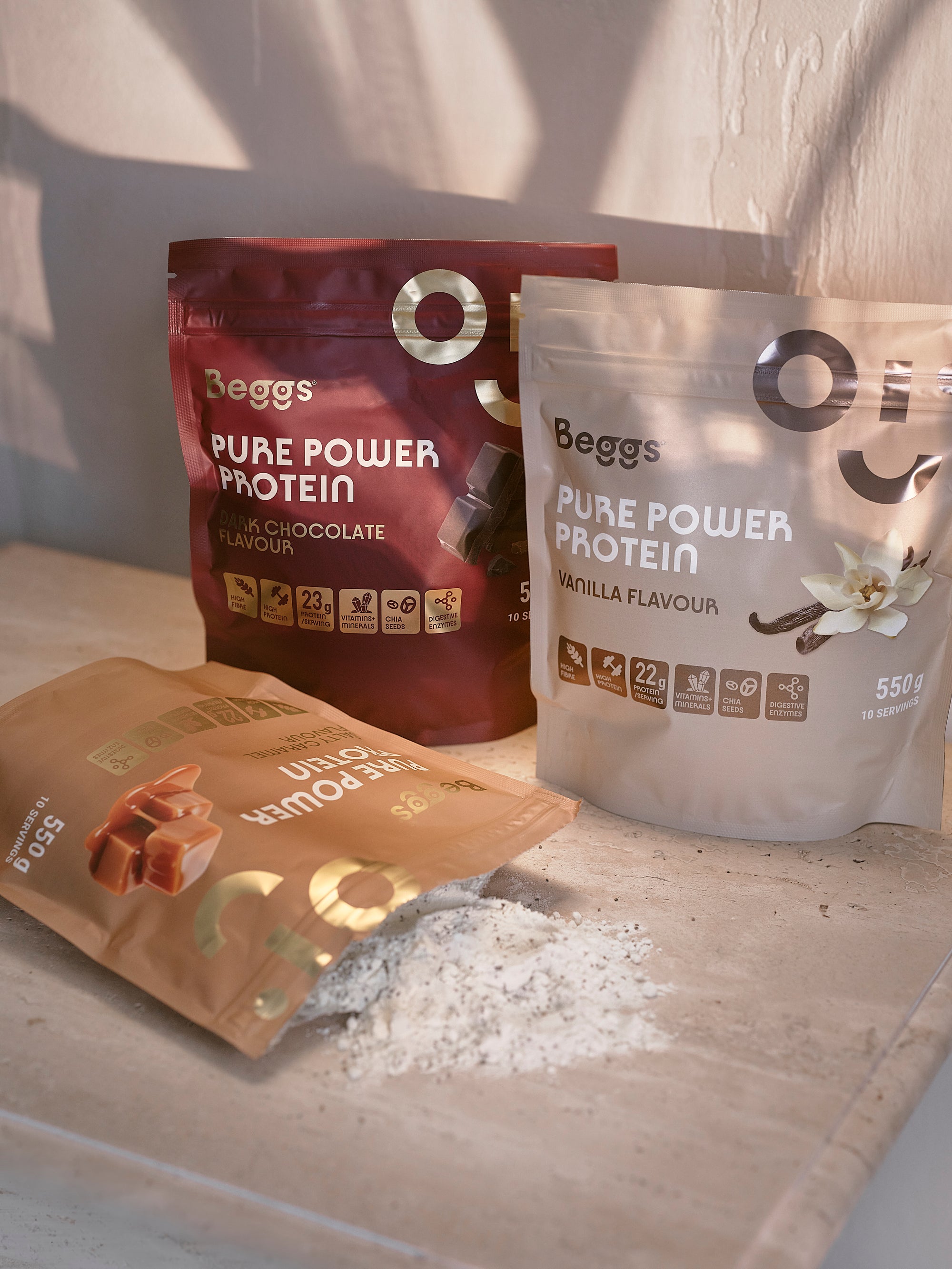 Beggs Pure Power Protein Dark Chocolate (550 g)