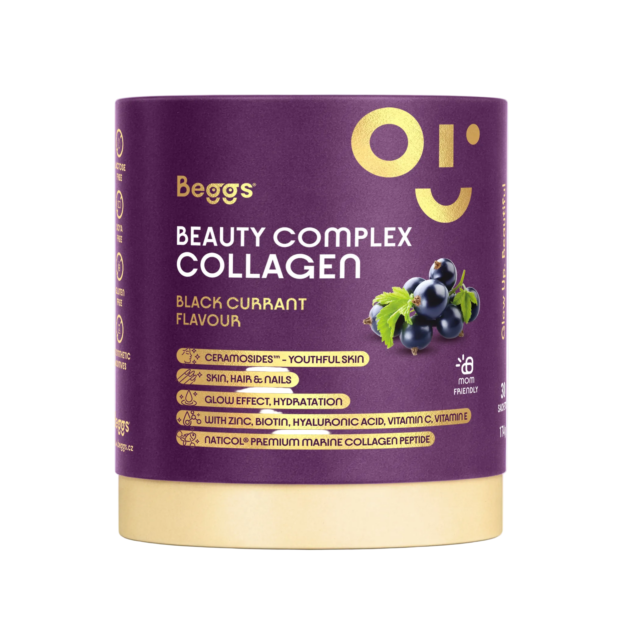 Beggs Beauty and Glow collagen Blackcurrant 30x5,8g