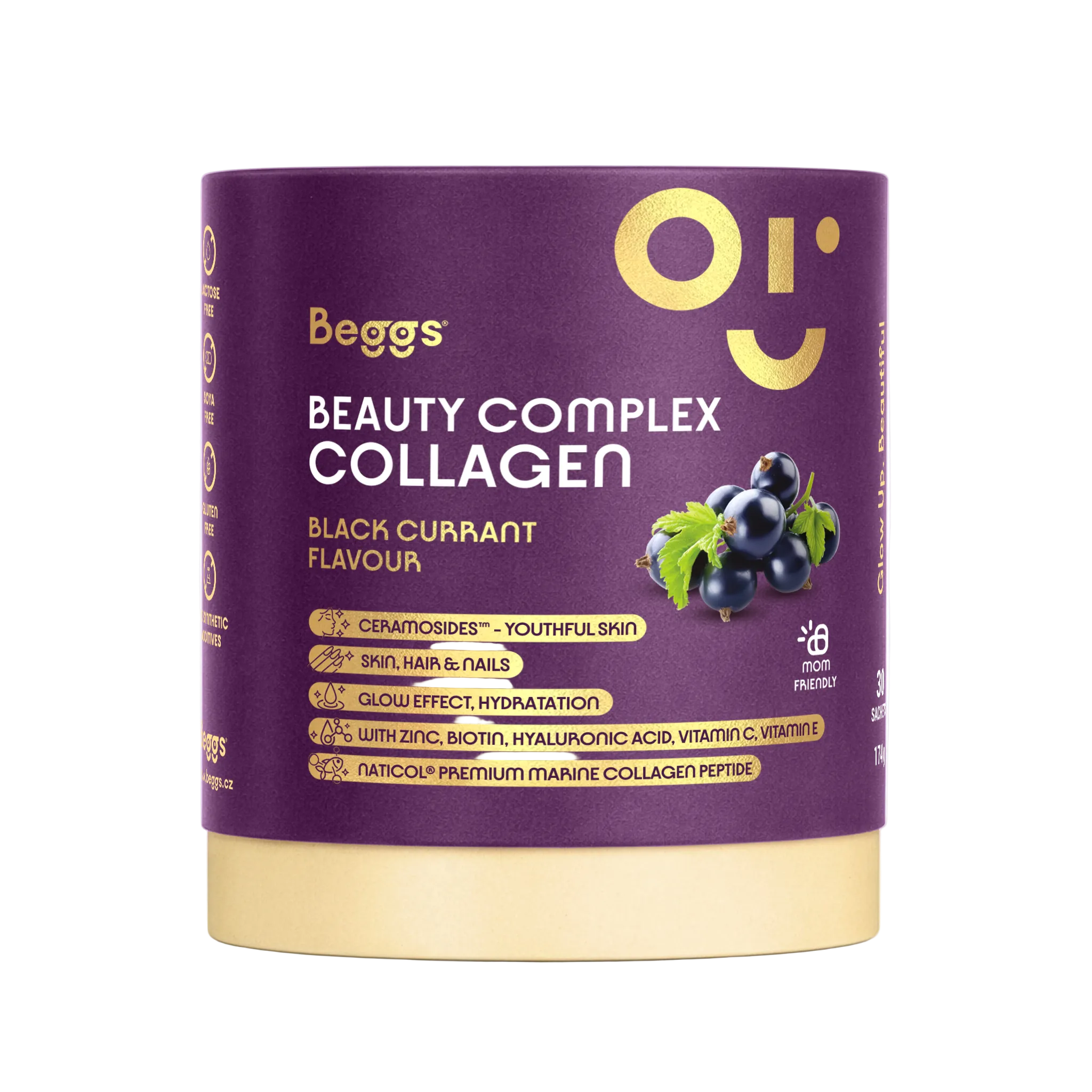 Beggs Beauty and Glow collagen Blackcurrant 30x5,8g