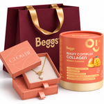 Dárkový balíček Beggs Beauty and Glow collagen + šperk Glowbe