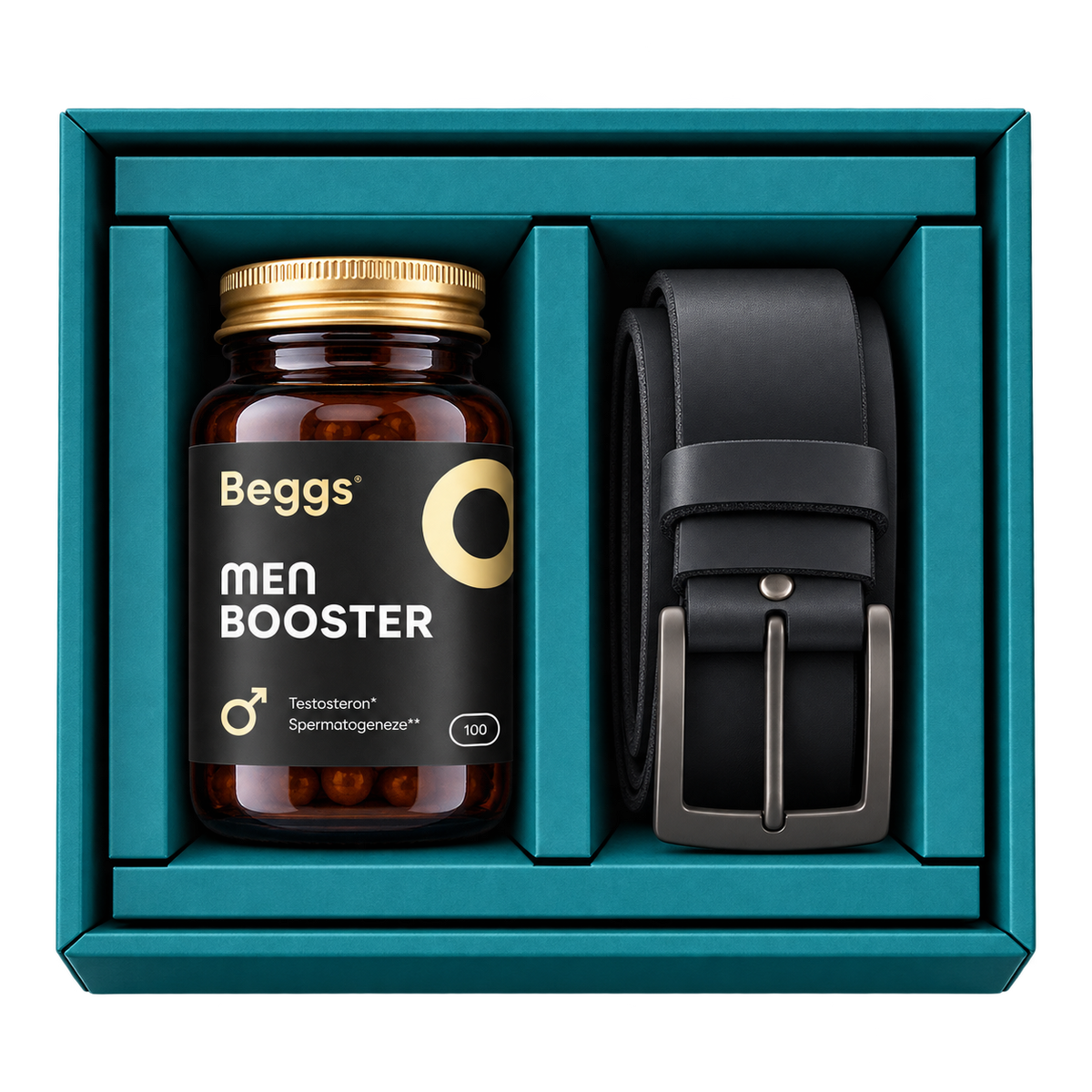 Beggs dárkový balíček Men Booster (100 cps.) x Opaskujse