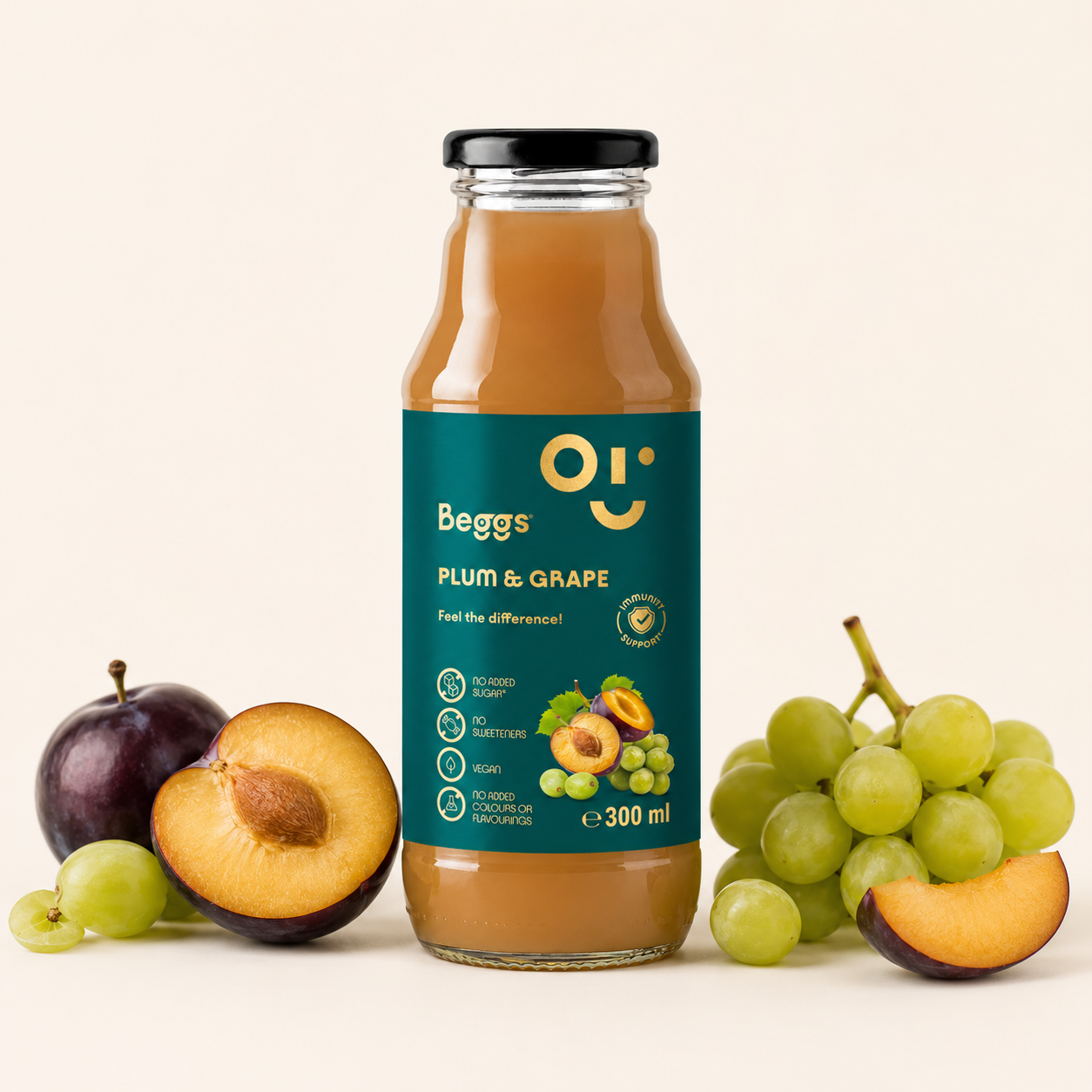Beggs nápoj hroznové víno & slivka (300 ml)