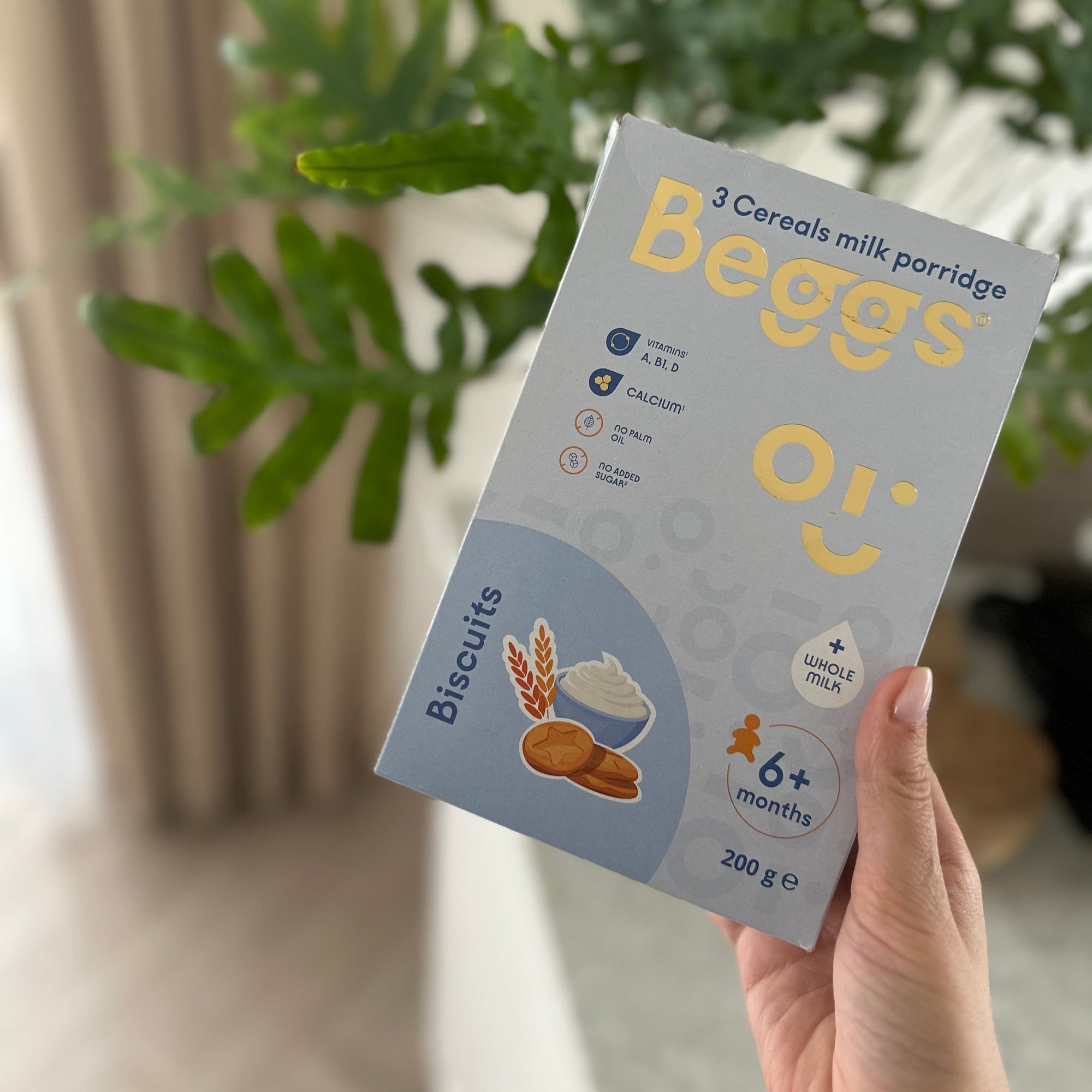 Beggs Mix kaší s plnotučným mlékem, 600 g (3x 200 g) exp. 13.8.2026