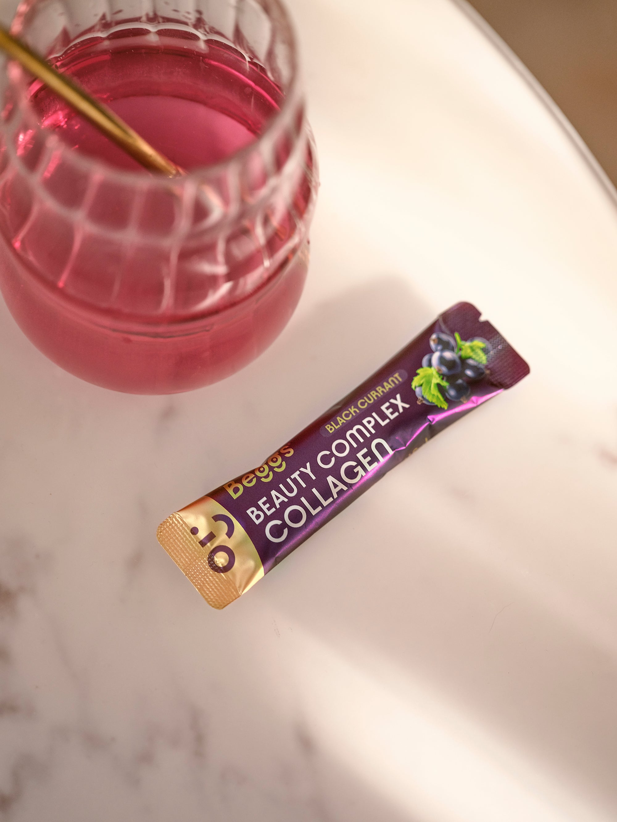 Beggs Beauty and Glow collagen Blackcurrant 30x5,8g